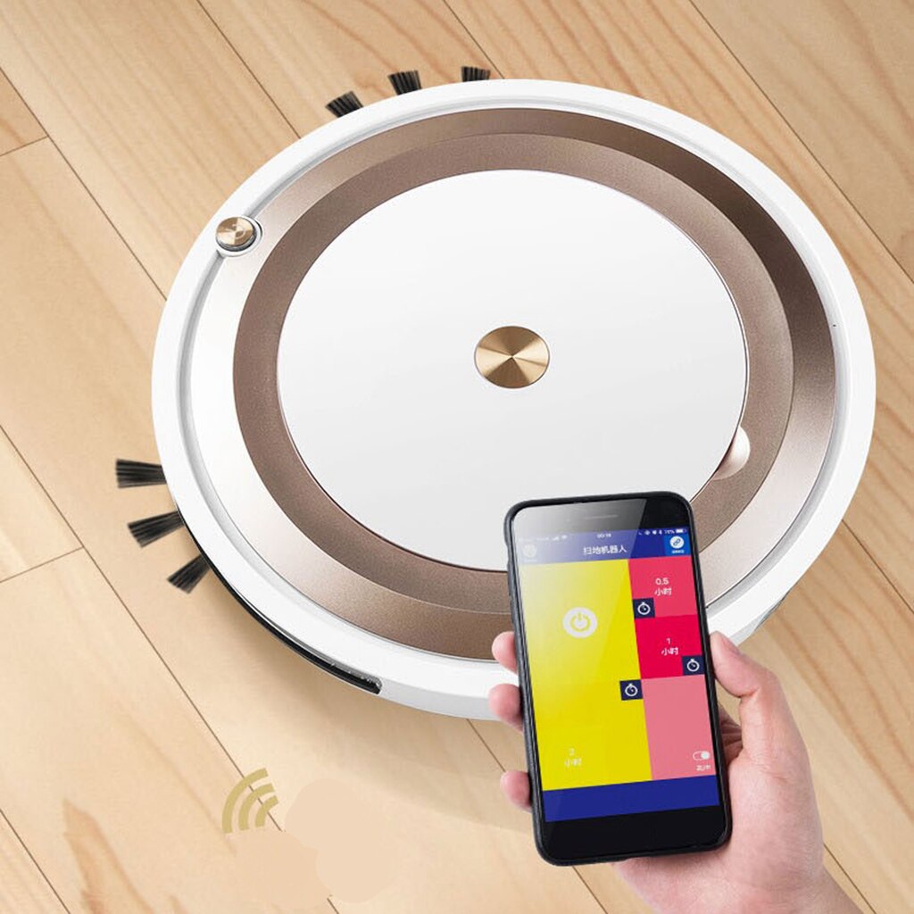 App Remote Control Robot Vacuum Cleaner Mini Floor Cleaning Sweeper Machine USB