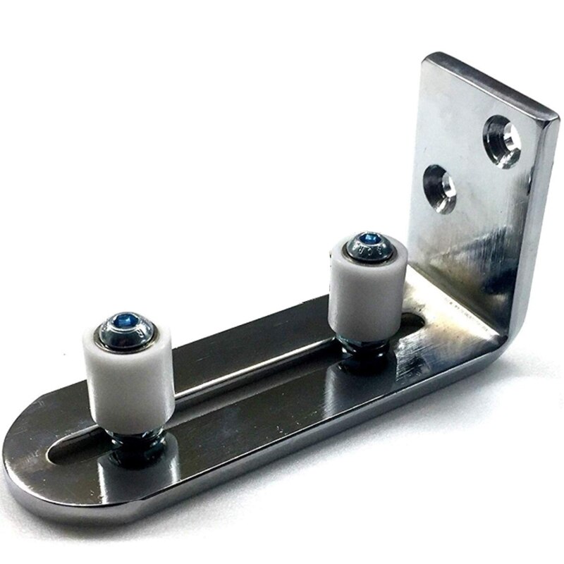 Floor Guide for Bottom Of Sliding Barn Doors Adjustable Wall Mount Stay Roller Guide Ball Bearings