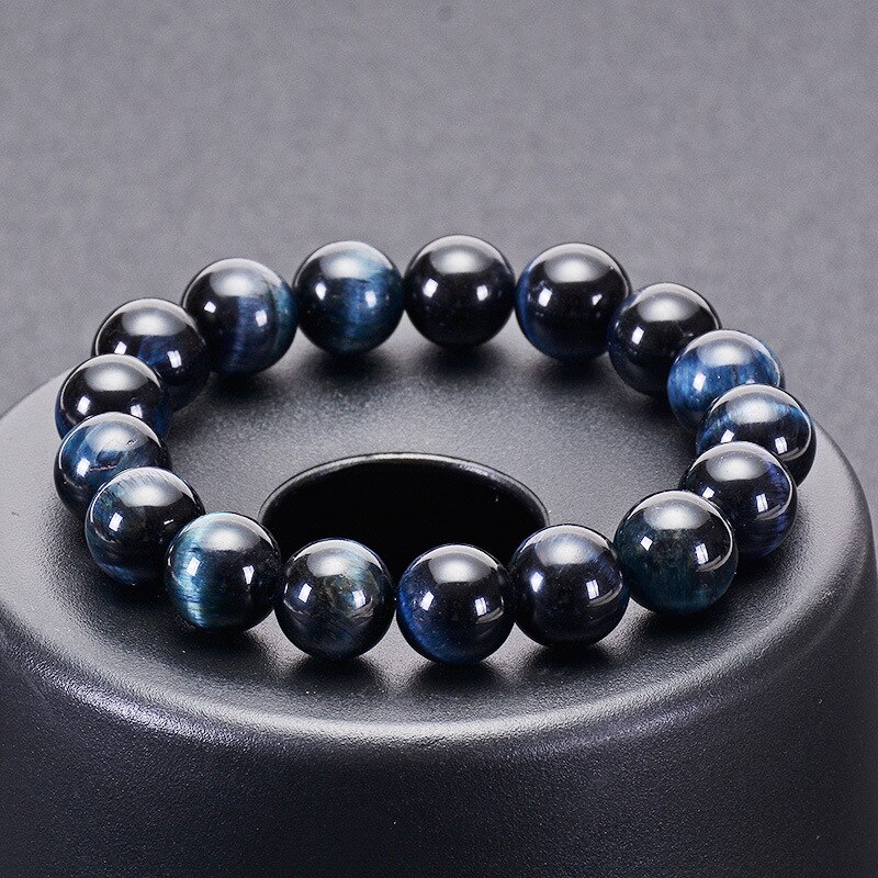 Mode 6 Mm 8 Mm 10 Mm 12 Mm Royal Blue Tijger Ogen Kralen Armband Mannen Charm Natuursteen Braslet voor Man Handgemaakte Sieraden Pulseras