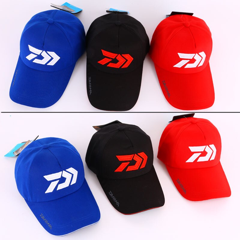 Daiwa Volwassen Mannen Unisex Verstelbare Vissen Zonnescherm Sport Baseball Vissers Hoed Cap Speciale Emmer Hoed Met Letter