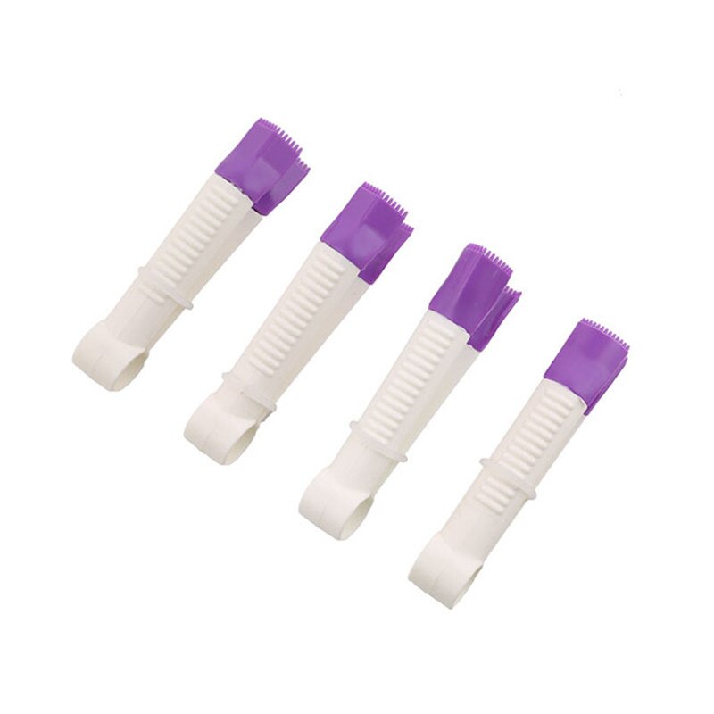 Taart Kant Bloem Rand Clip 10Pcs Plastic Cake Kant Curve Crimper Clip Biscuit Cutter Suiker Ambachtelijke Embossing Fondant Gereedschap