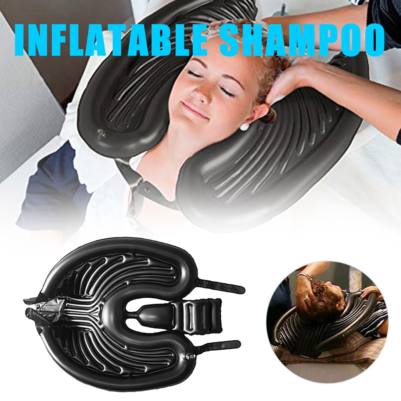 Opblaasbare Shampoo Salon Wastafel Wastafels Draagbare Materiaal Pvc Shampoo Pad Bassins Wassen Haar Sink Voor Kapper