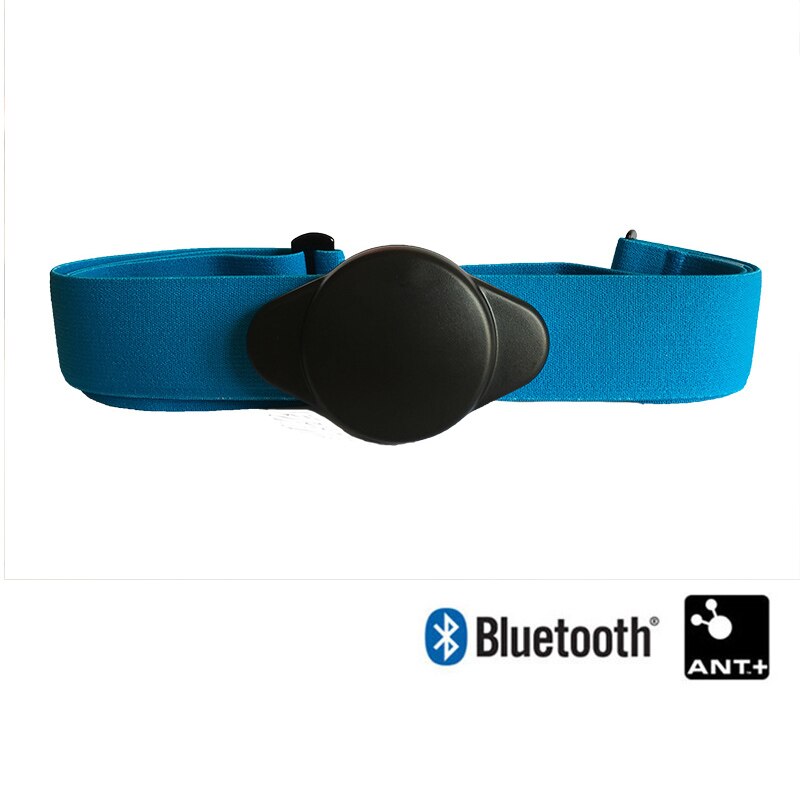 Monitor de ritmo cardíaco con Bluetooth 4,0 y Ant +, correa de pecho inteligente, cinturón, Sensor de pulso cardíaco, Monitor de Cardio, medidor de ritmo cardíaco Runtastic: Light blue