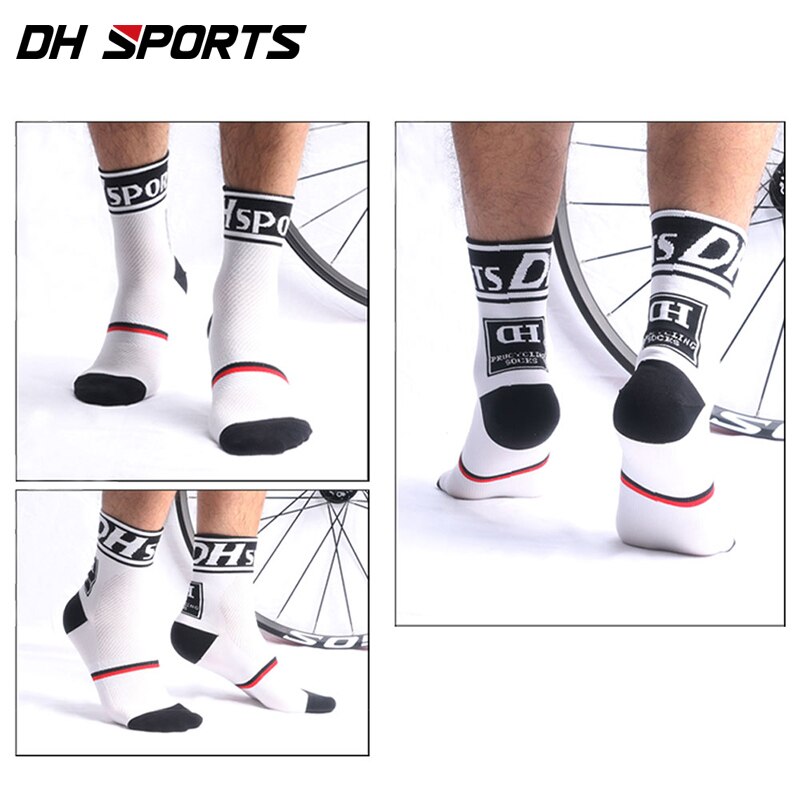 DH SPORTS Best Cycling Socks Men Indoor Mountain Sock Bike Bicycle Equipment Womens Clubs Sky Road Basketball Running Tourism: Beige / EU 39-45