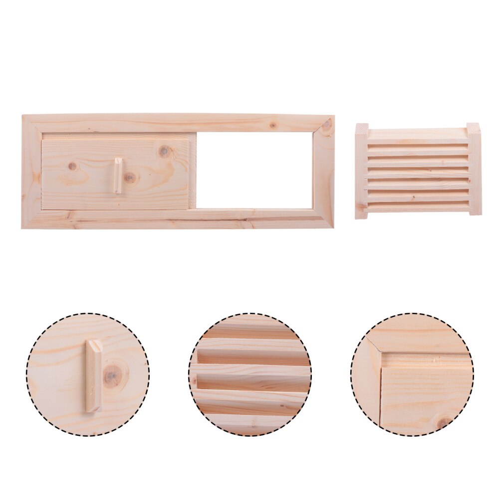 1 zestaw sauna odpowietrznik rolety kratka wentylacji panelu sauna sprzęt: Default Title