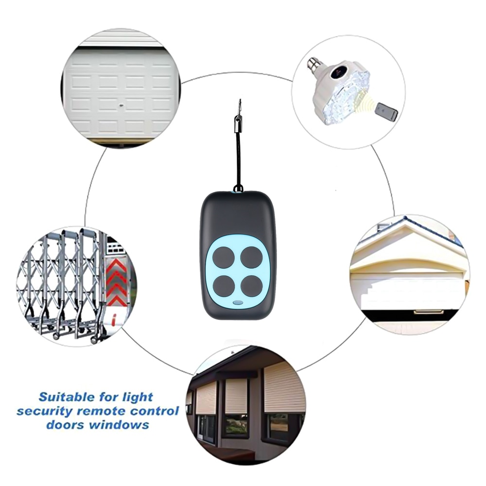 Kebidu Wireless Copy Remote Control 433MHZ Duplicator RF Transmitter Electric Cloning Gate Garage Door Copier Opener for Home