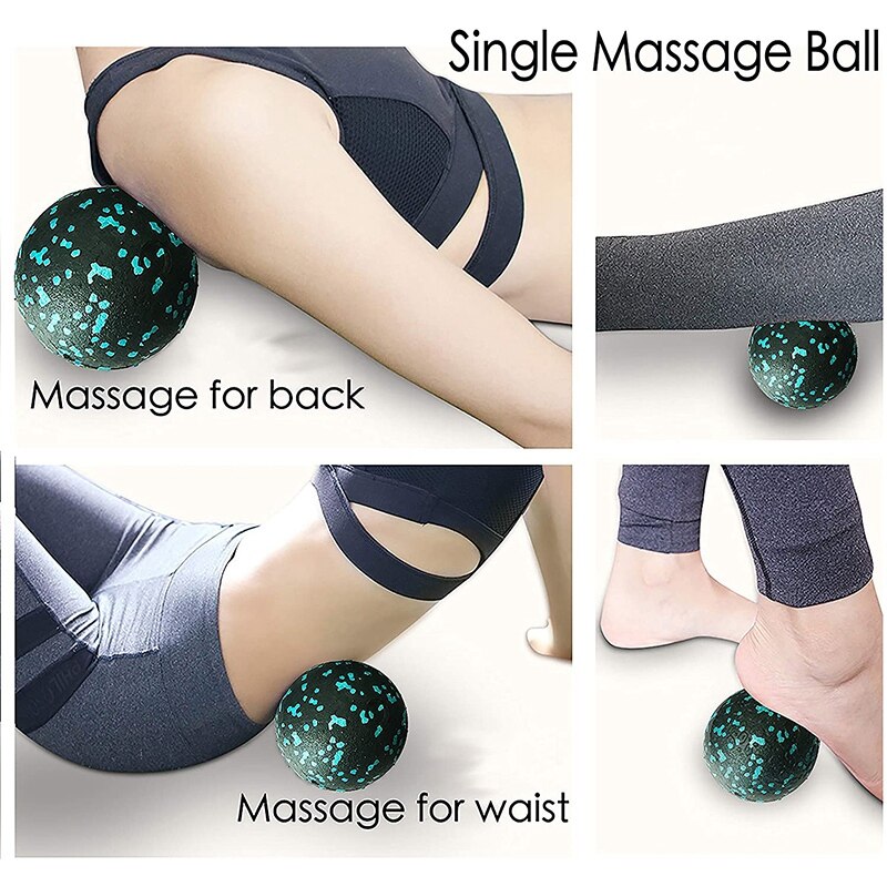 Trigger point foam roller sæt høj densitet massage rulle peanut kugle til nakke ryg muskler dyb væv massage