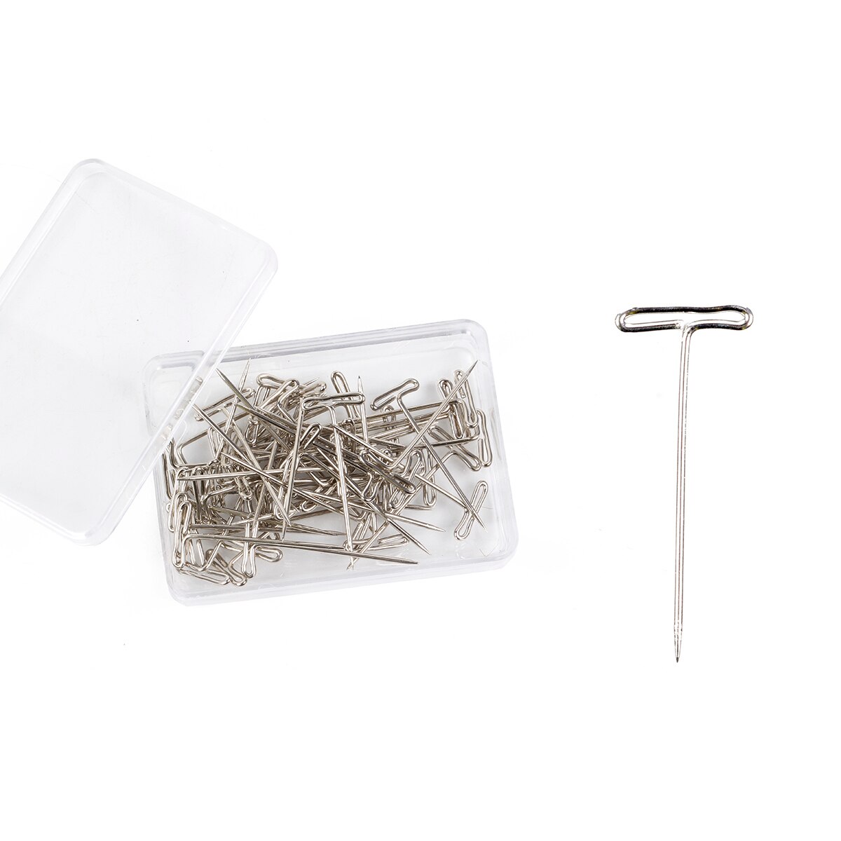 Máquina de coser para cabello, herramientas para pelucas, hilo para tejer de algodón y nailon, accesorios para pelucas, gorras, herramientas de extensión de cabello: T pin