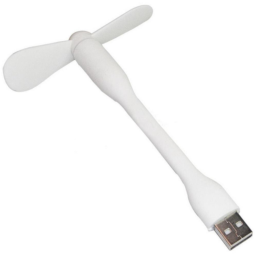 USB Ventilator Flexibele Draagbare Verwijderbare USB Mini Ventilator Voor alle Voeding Usb-uitgang USB Gadgets Bladeless Hand Bureau Tafel gratis: White