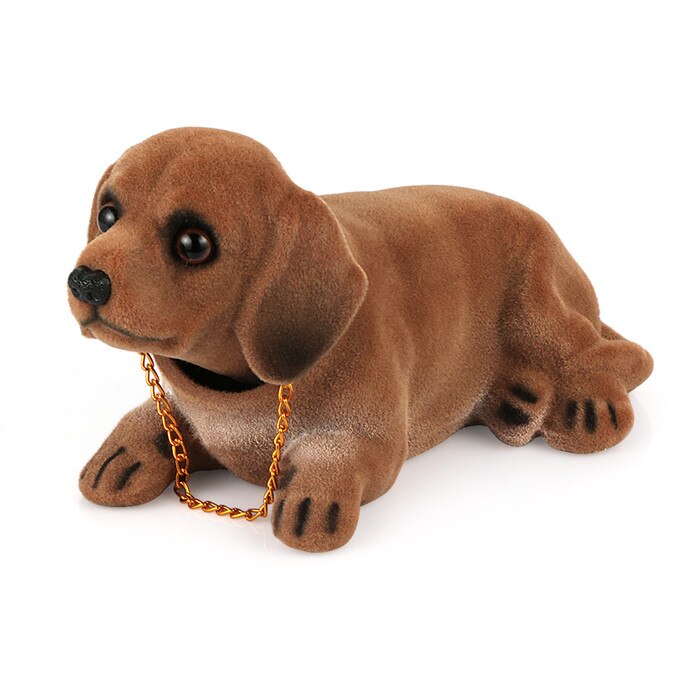 Bilpynt ryster hund nikkende hvalp dukke sød auto instrumentbræt indretning ryster på hovedet bobblehead hund boligindretning: Gravhund