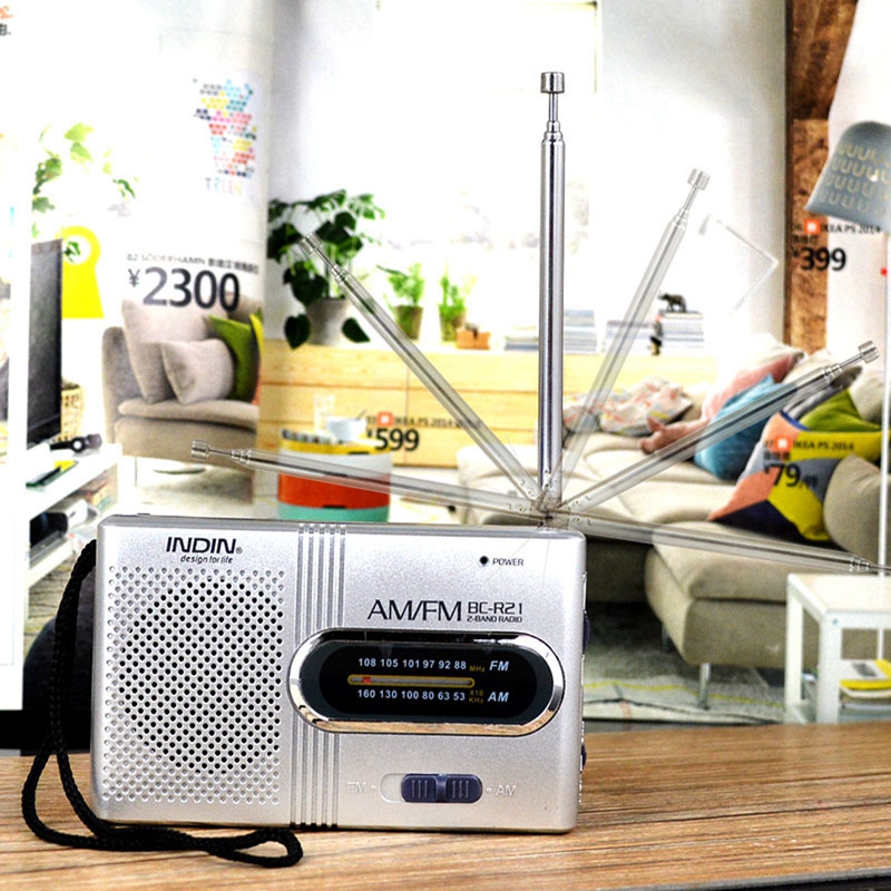BC-R21 Mini Radio AM FM Przenośne radio zasilane bateryjnie Najlepszy odbiornik Największy czas pracy Głośnik domowy do chodzenia