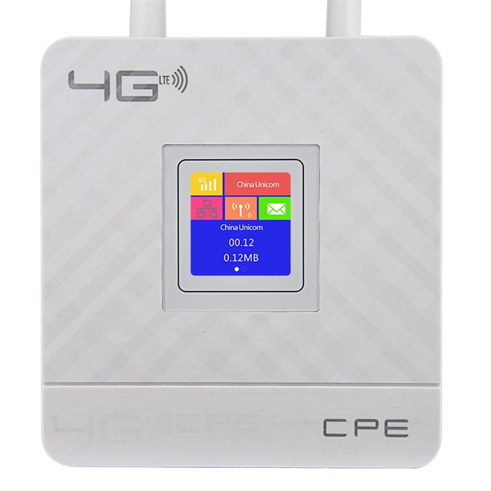 Portable Hotspot Lte Wifi Router Wan/Lan Port Dual External Antennas Unlocked Wireless Cpe Router+ Sim Card Slot