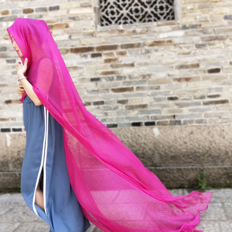 13 farver kvinder tørklæde overdimensioneret solid solbeskyttelse sjal blødt chiffon strand boheme silketørklæde kvinder sommer tyndt sjal