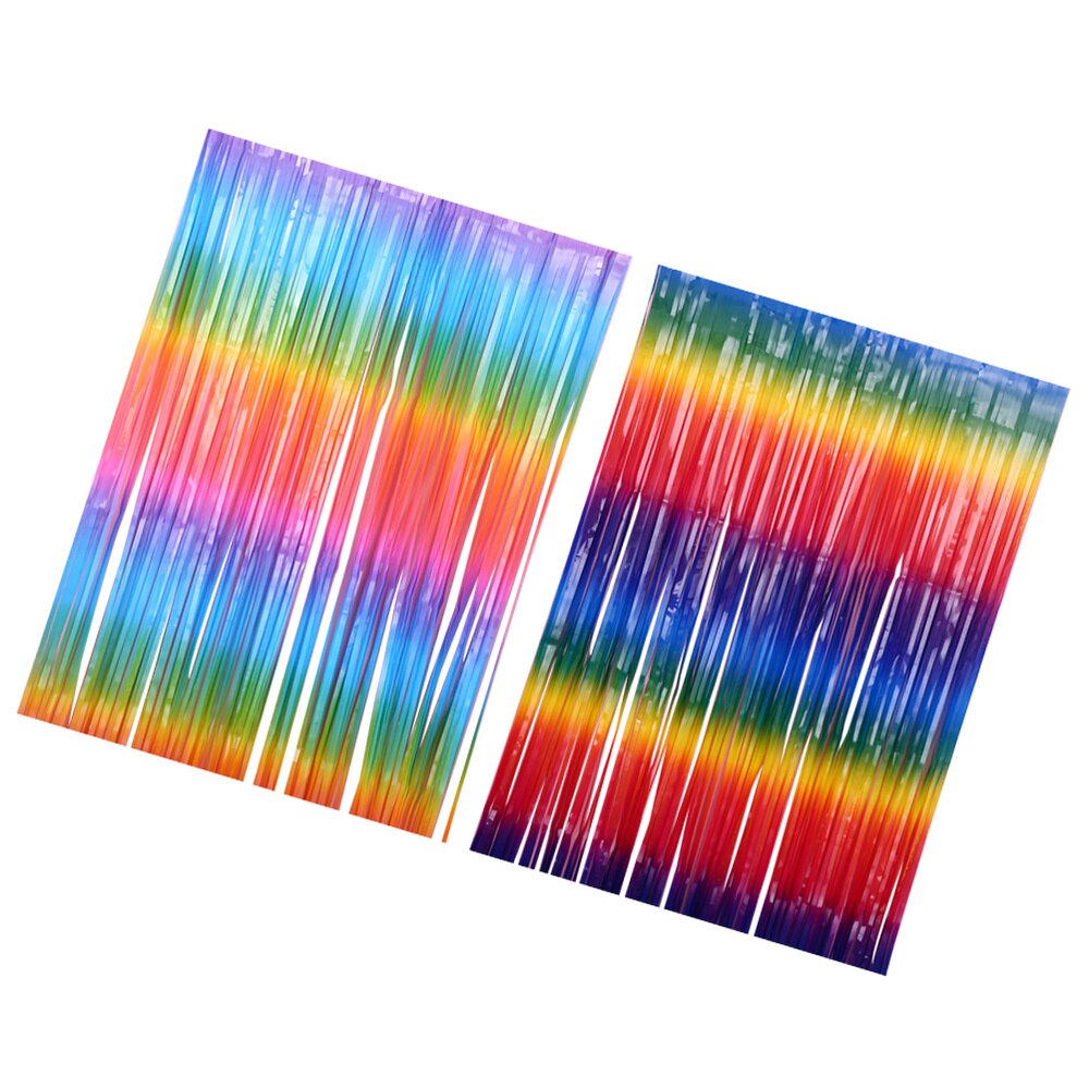 2pcs Fringe Streamers Curtain Door Window Decoration Wedding Party Supplies
