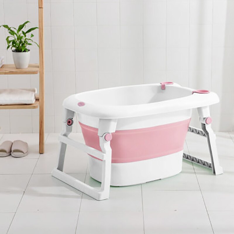 Safe-O-Kid, Foldable Baby Bath tub with hair washing cap -Blue main image 0