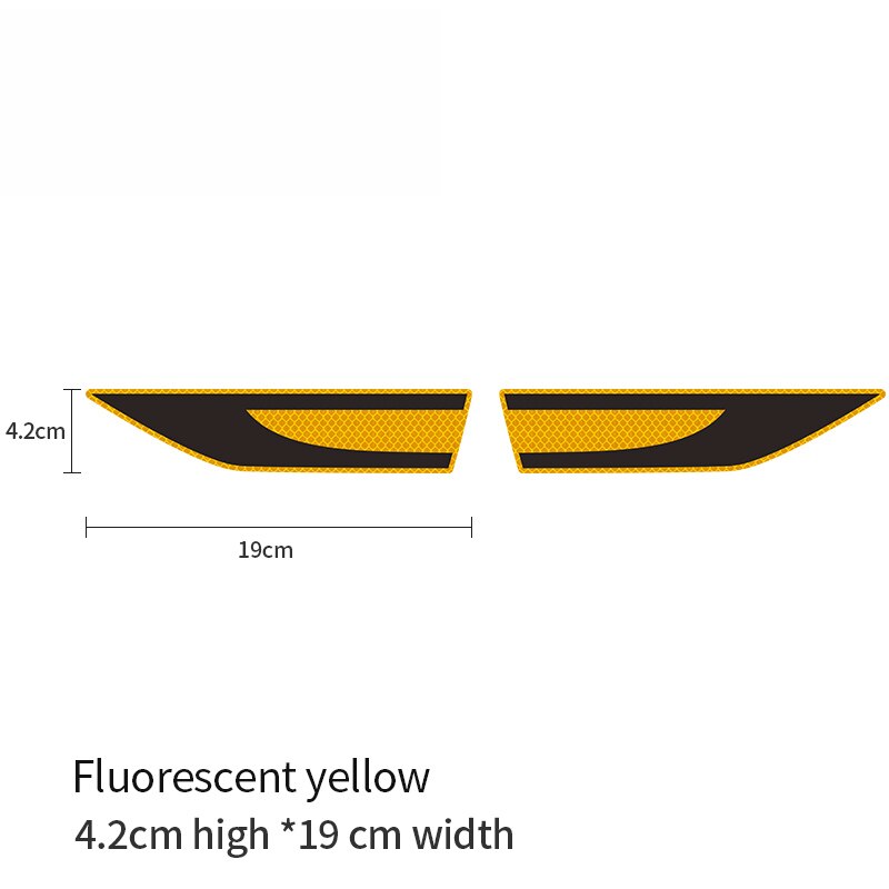 For car motorcycle reflective tape reflector reflective tape reflective warning signs at night Waist line blade reflective tape: yellow