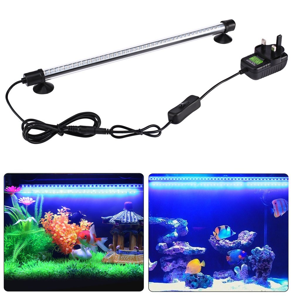 LED Aquarium Submersible Lamp Aquarium Fish Tank Plant DC 12V LED Light Waterproof IP68 Bar Lamp Fish Tank Light