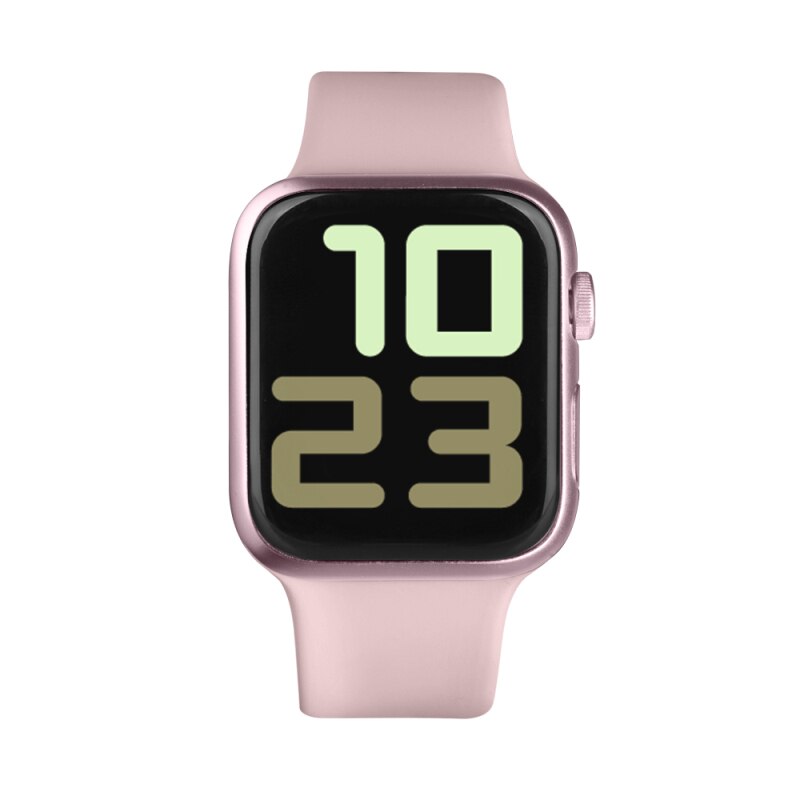 38mm IP68 Waterproof Swimming Bracelet Touch Heart Rate Blood Pressure Smart Watch For Android IOS P20 Smart Watch: Pink