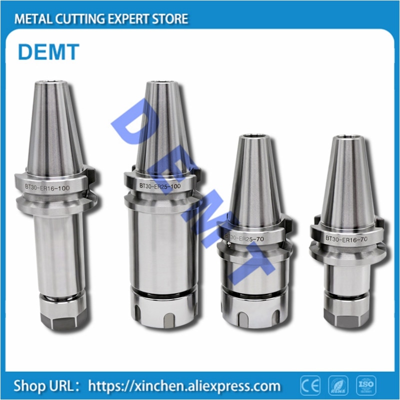 Spindle BT30 ER16 ER20 ER25 ER32 60L 100L High Precision Full Grinding White Spring Chuck ER CNC Machine Tool BT30 Spindle