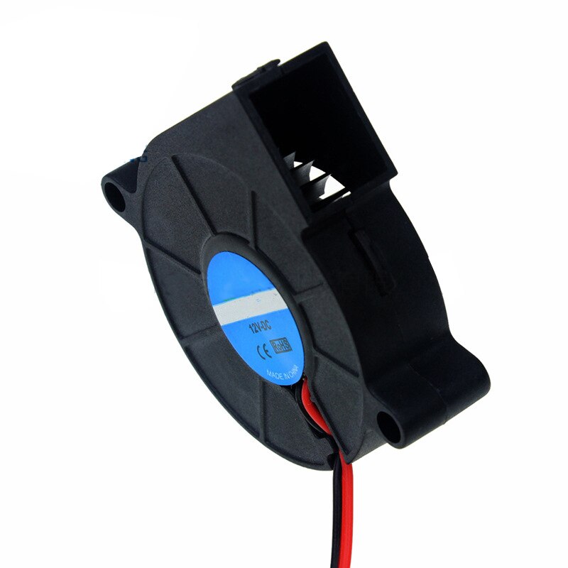 3D Printer Cooler 12V Cooling Turbo Fan Brushless Extruder Cooler Blower Black Plastic Fan 3D Printer Cooling Mute Fans
