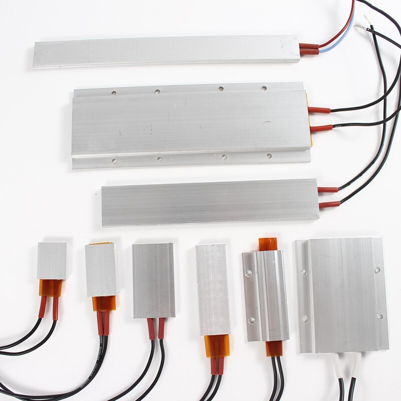 5V 12V 24V 220V PTC Heating Film Ceramic Heater Air Fan Heat Thermostat Constant Temperature Thermistor Plate Element 12 24 220