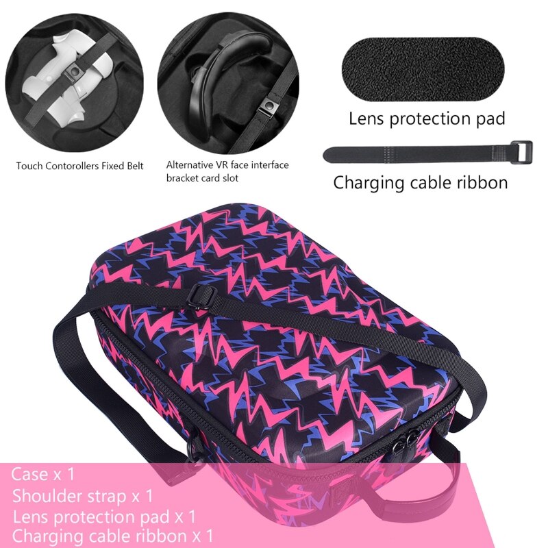 Hard Carrying Cover Protective Pouch Box Case Bag for -Oculus Quest 2 VR Glass