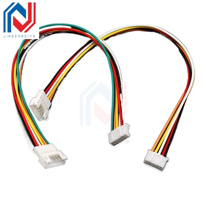 5 st. jst 1.25mm ph2.0 xh2.54 förlängningsledning 2/3/4/5/6/ -polig  ph 2.0mm xh2.54mm- hane-hona-kontakt med kabel 10/20/30cm 26 awg