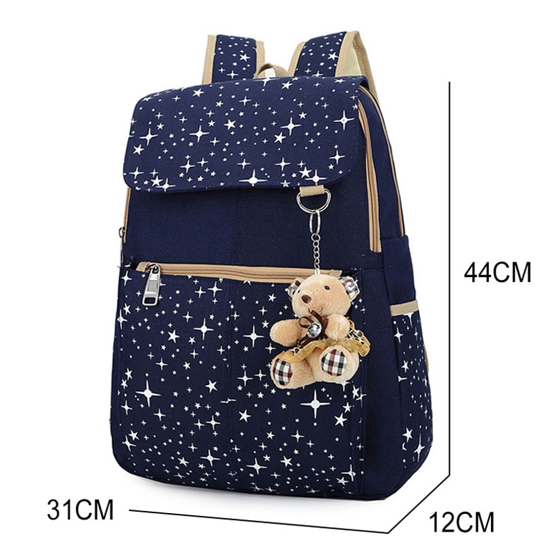 High Capacity Children Backpack With Bear Kids School Bags For Teenagers Girls School Backpacks Printing Cute School Bag