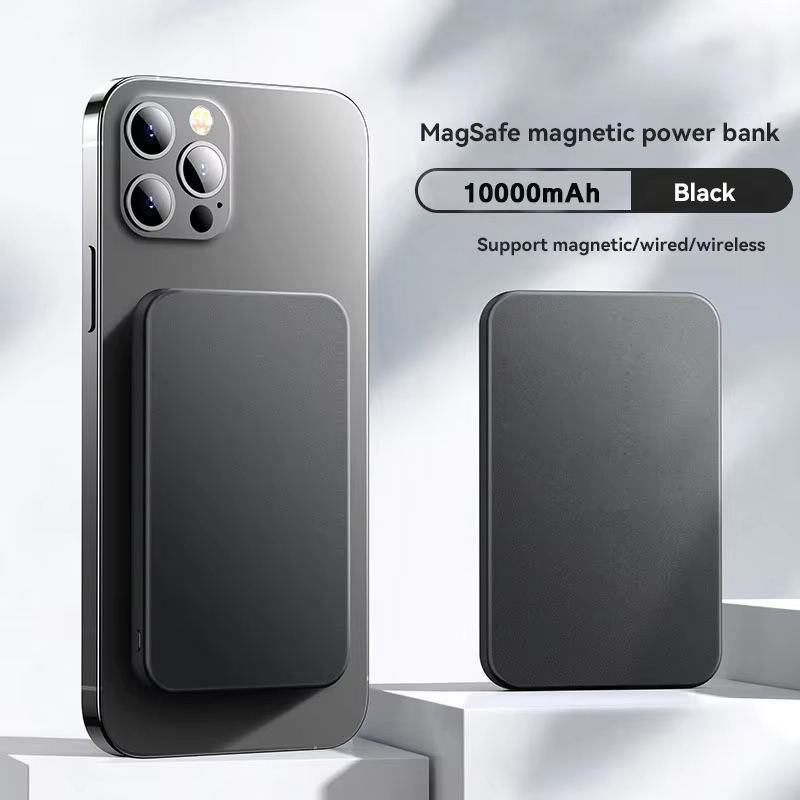 50000 mah draadloze magnetische powerbank oplader, snellader, draagbare oplader, externe reservebatterij voor apple iphone android: Goud / 30001 mah -50000 mah