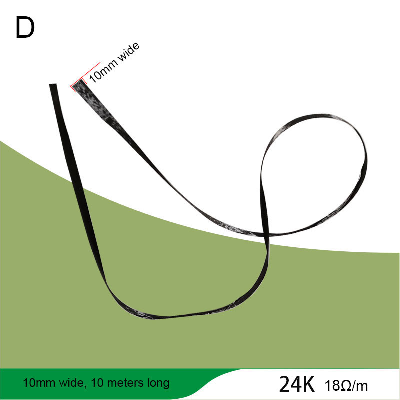 Carbon Fiber Wire High Temperature Resistance Conductive And Tensile Resistance 3K6K12K24K Conductive Heating Wre: D10mm X10 meters