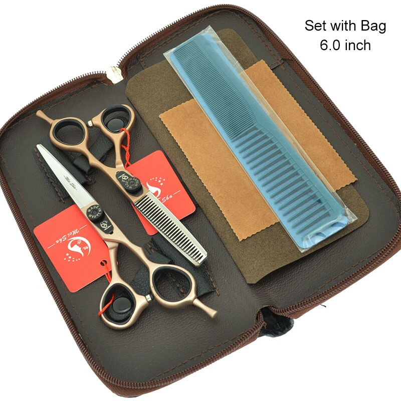 Meisha 6 inch Barber Shop Cutting Thinning Styling Shears Hair Salon Scissors Japanese Hairdressing Tools A0085A: A0085A-01-60