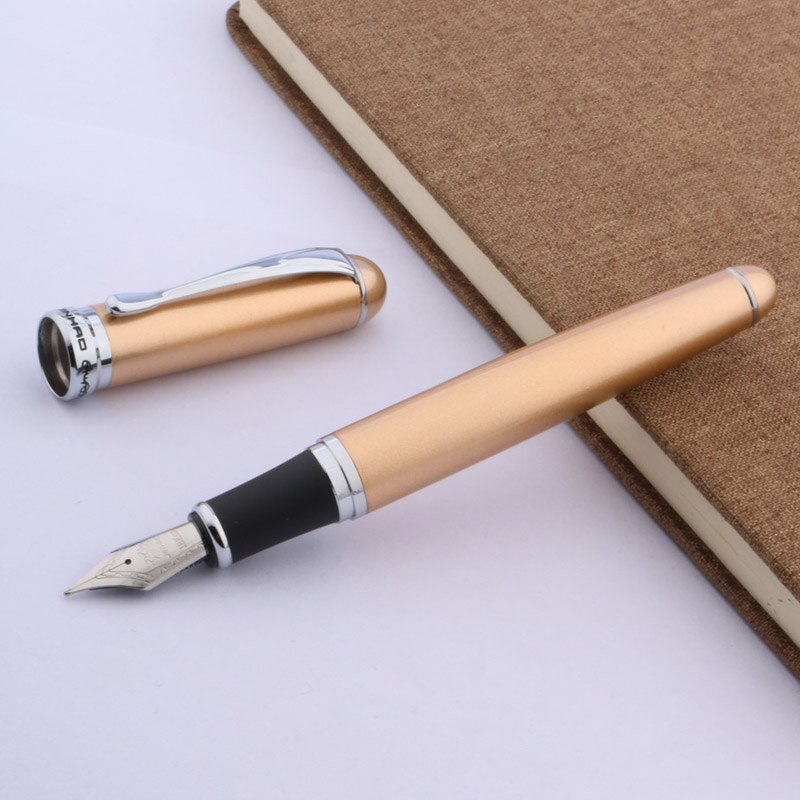 JINHAO 750 zilveren klassieke kantoor METALEN ROSE gouden vulpen
