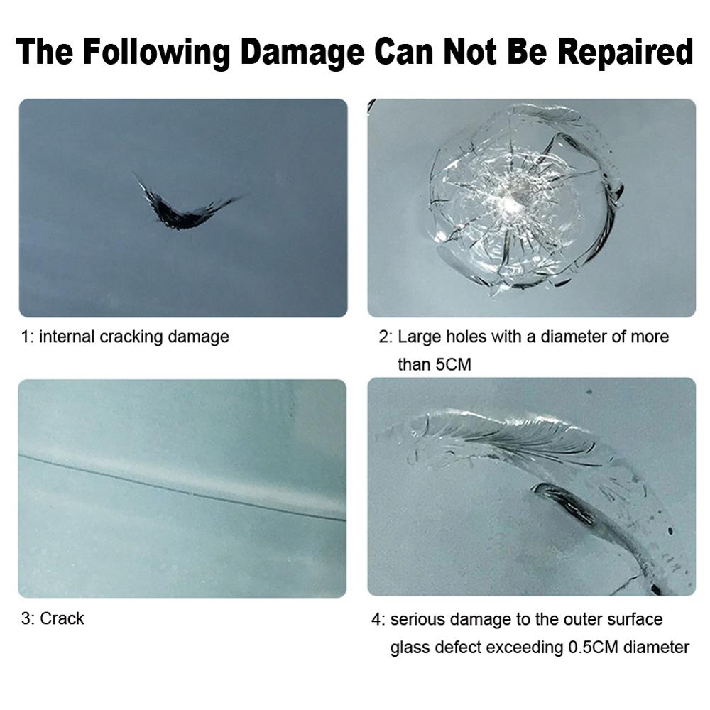 Car Windshield Repair Tool Automotive Glass Nano Repair Fluid Broken Glass Nano Repair Tool Set Crack Repair Tool Kit