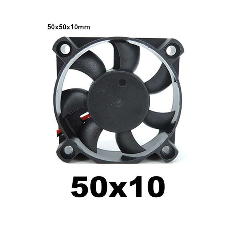 4010 12025 8010 30mm dc 5V 12V 24V Ventola di raffreddamento Motore Brushless Astuccio Silenzioso 40MM 50MM 60MM 70MM 80MM 90MM 120MM per stampa 3D 2spillo: Argento / Fascio 3