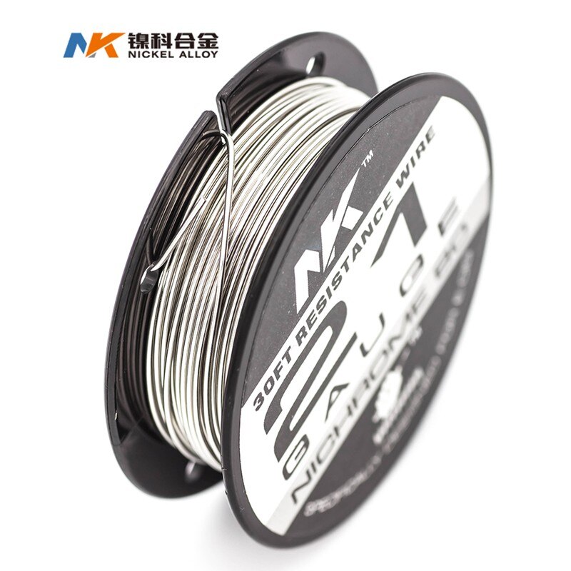 NK Ni80 Nichrome 80 20 Wire E-Cigarette 20g 22ga awg 24 26 27 28-32 gauge vape heating Wire For RDA RTA for DIY Prebuilt Coil: Ni80 21ga 30ft roll