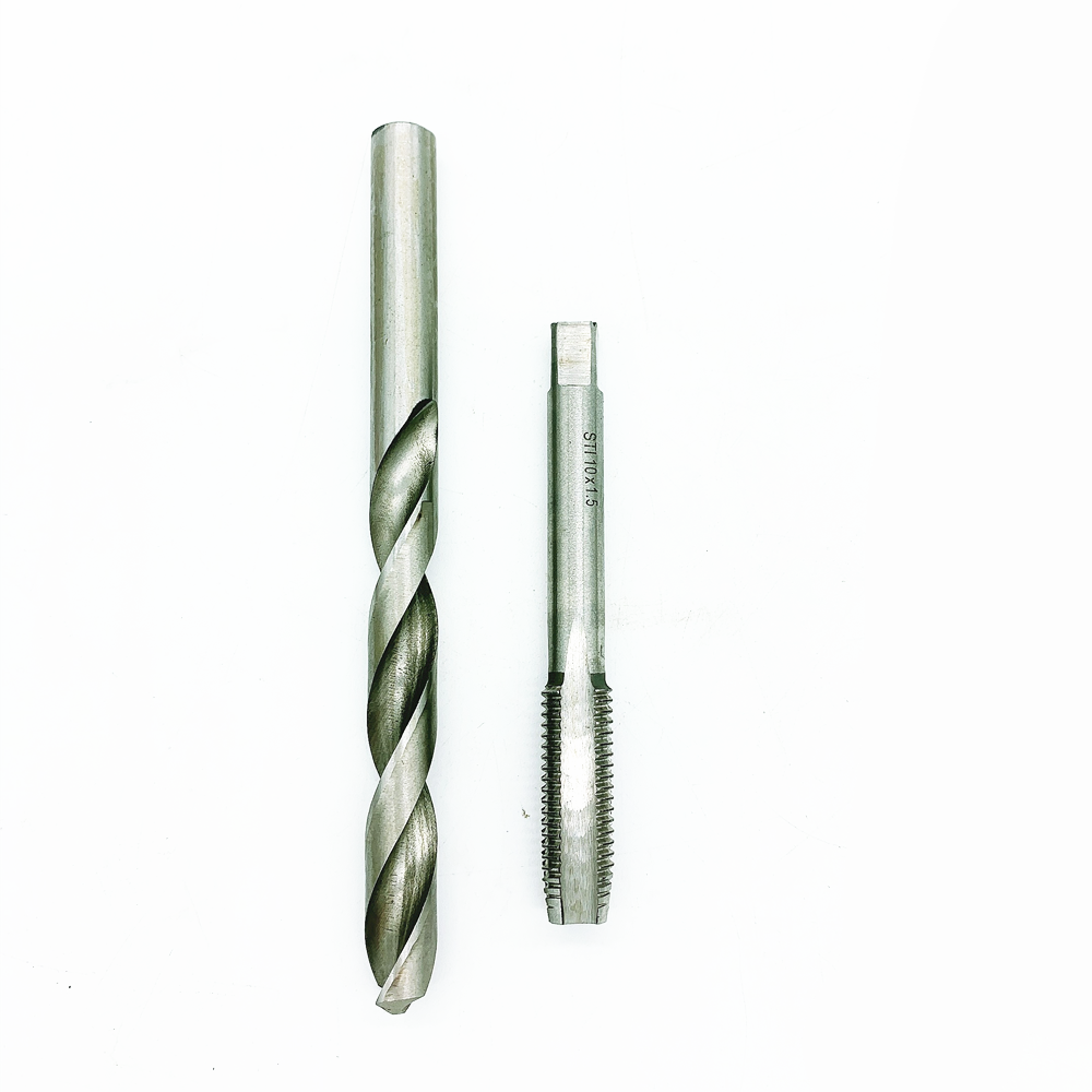 15PC M10X1.5 Thread Repair Tool Kit for Engine Block Restoring Damaged Threads Spanner Wrench Twist Drill Bit Coarse Crowbar Set