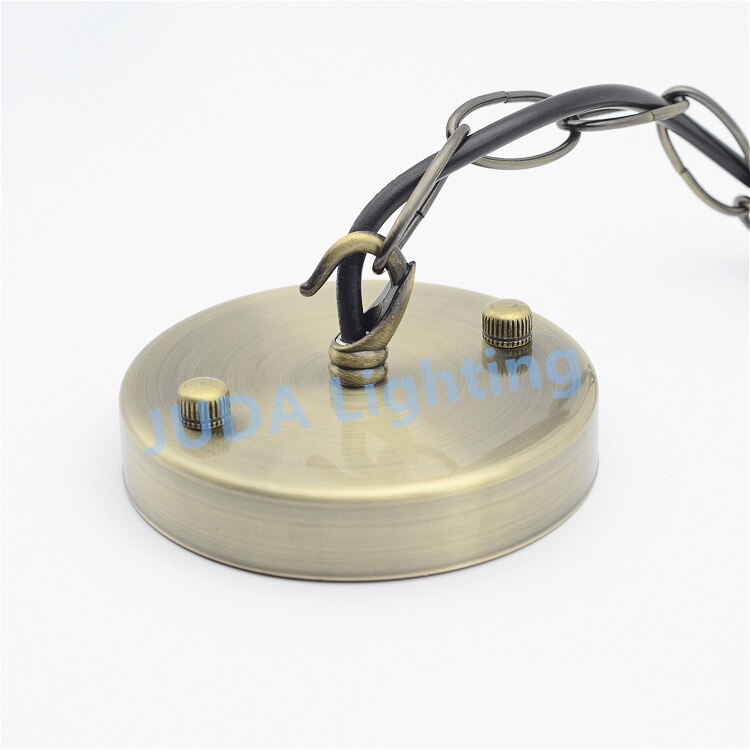 ElekTek Deckenrosette Mit 3 Haken Deckenhängeleuchten, Hängeleuchten Und Deckenbaldachins Und Kronleuchter - Traditionelle Metallausführungen Messing Antik