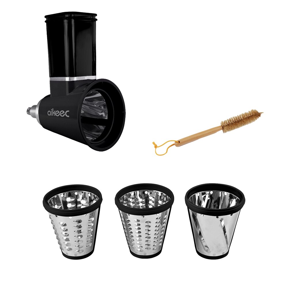 Per KitchenAid Accessori di Verdure Cibo Affettatrice di Fissaggio e Per Aiuto in Cucina Del Basamento Tritacarne Allegato Salsiccia Stuffer: Shredder Part Black