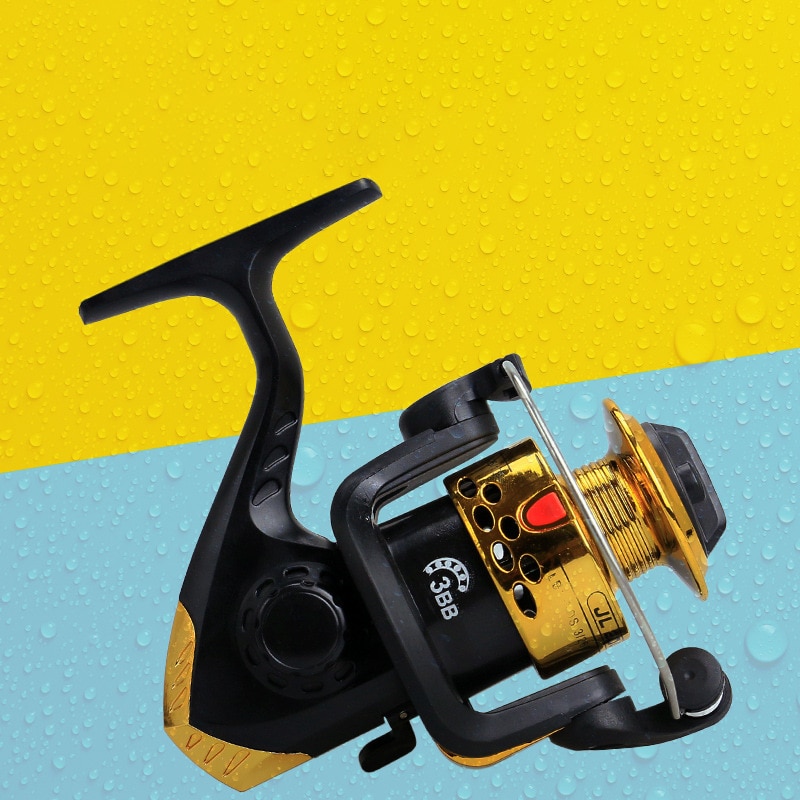 Fishing Reel 200 Series Spinning Reel 3BB Reel Fishing 5.2:1 High Speed Metal Spool Coil Fishing Reel