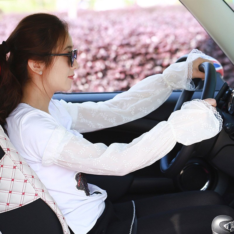 Protection contre le soleil d&#39;été, manches en soie de glace pour femme, Protection UV longue, Protection des mains, gant de bras, manches de glace pour l&#39;extérieur: 9