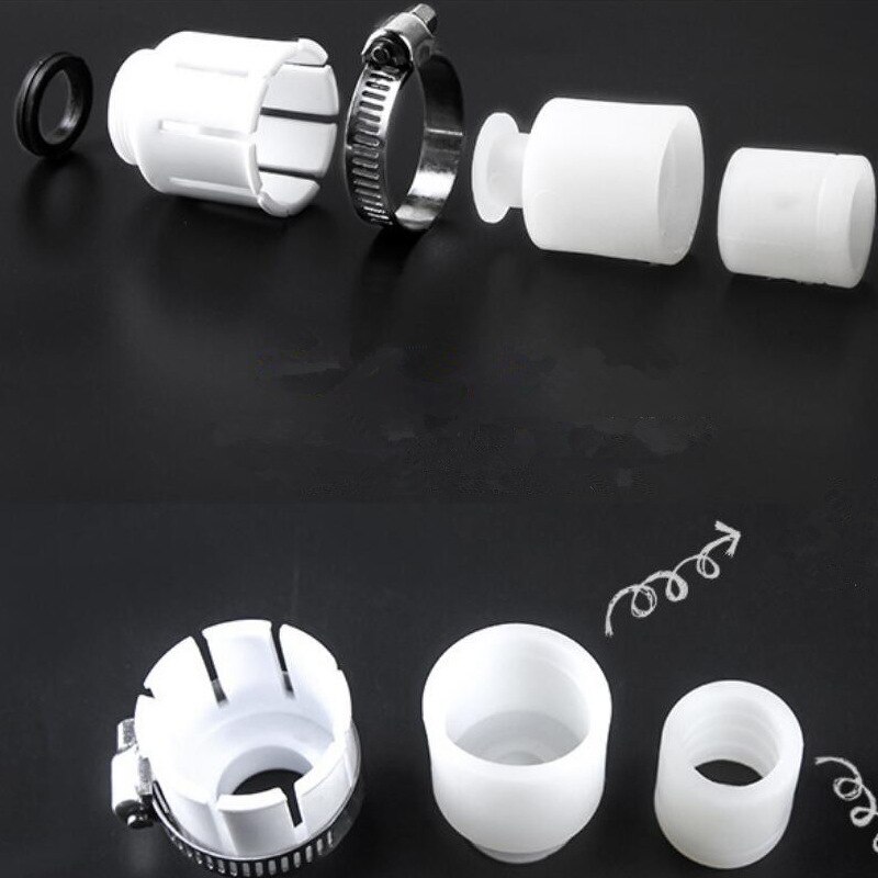 Kitchen Tap Nozzle Bubbler Adapter Universal Hose Switcher Leakage Prevention Rubber Screw Adjustable 15-22mm Faucet Adapter