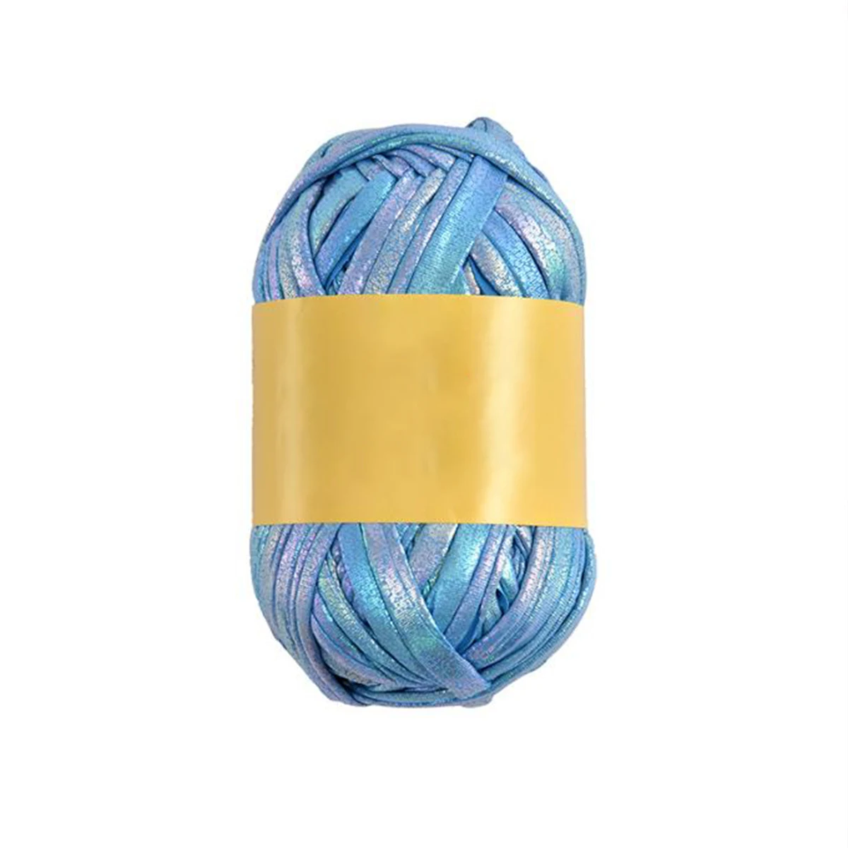 100g Imitation Leather Shiny Crochet Yarn，43.74yd Metallic Tshirt Yarn，DIY Hand Knitting for Bag Blanket Cushion Crochet Yarn: MULTI