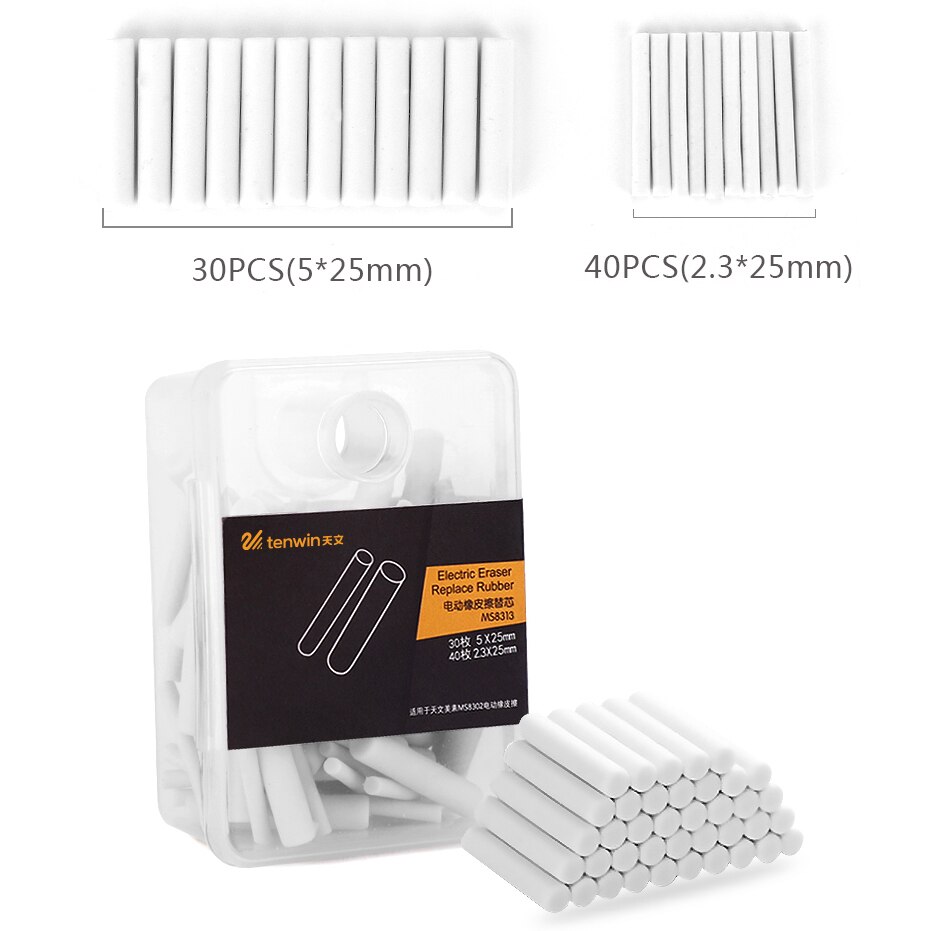 Tenwin Adjustable Mechanical Rubber Electric Eraser Pencil Refill Mechanic Stationery for Kids Highlights For Sketch Drawing: F