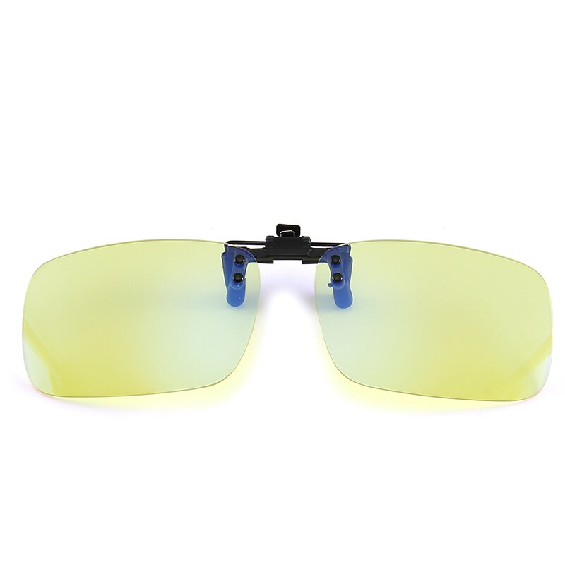 Gafas de protección para ordenador, lentes antifatiga con Clip y bloqueo de luz azul para juegos: Amarillo