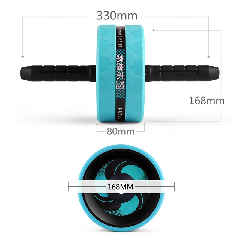 Roue abdominale silencieuse, corde à sauter, avec tapis pour exercices abdominaux, accessoires de musculation X61B