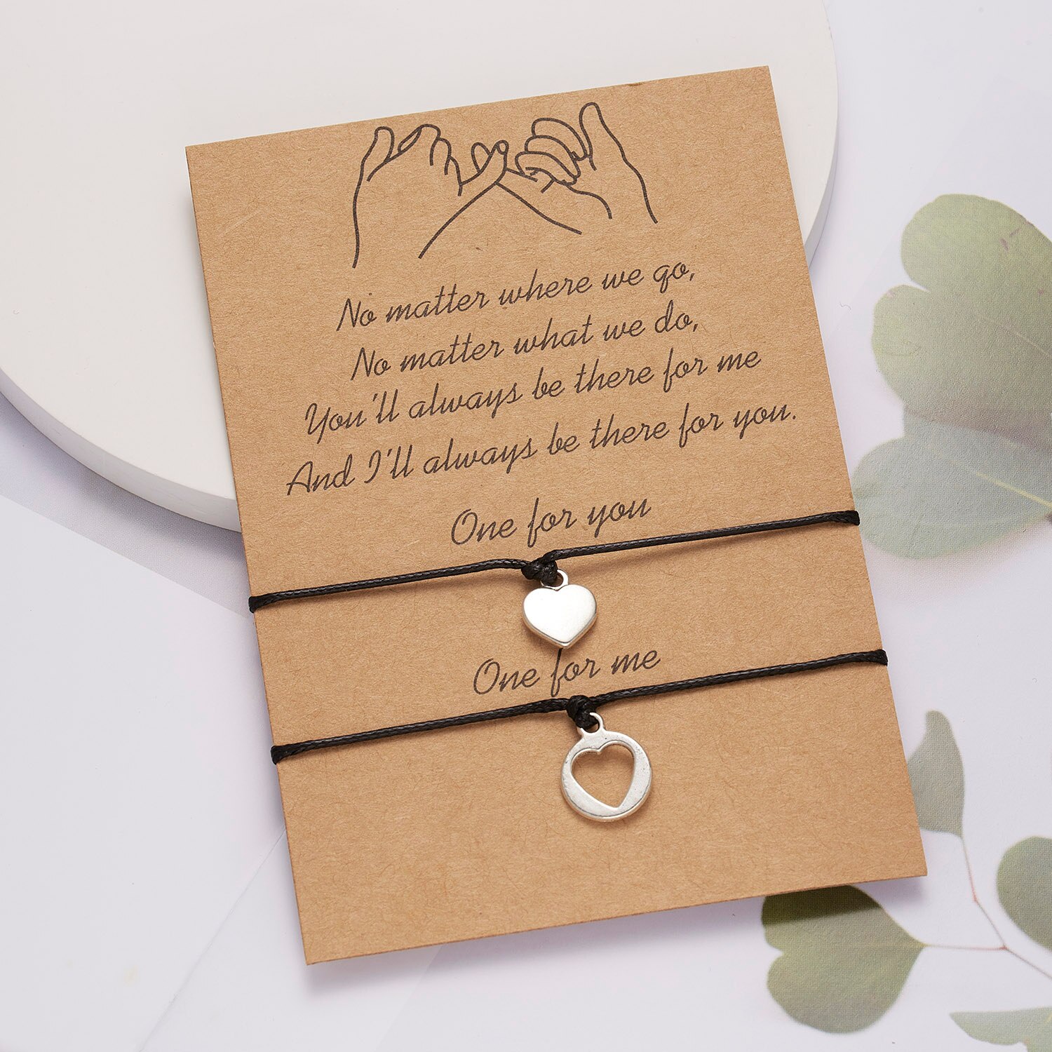 2 Stks/set Bedelarmband Voor Vriendschap Familie Stellen Rvs Liefde Hart Vlinder Lucky Handgemaakte Moederdag Armband