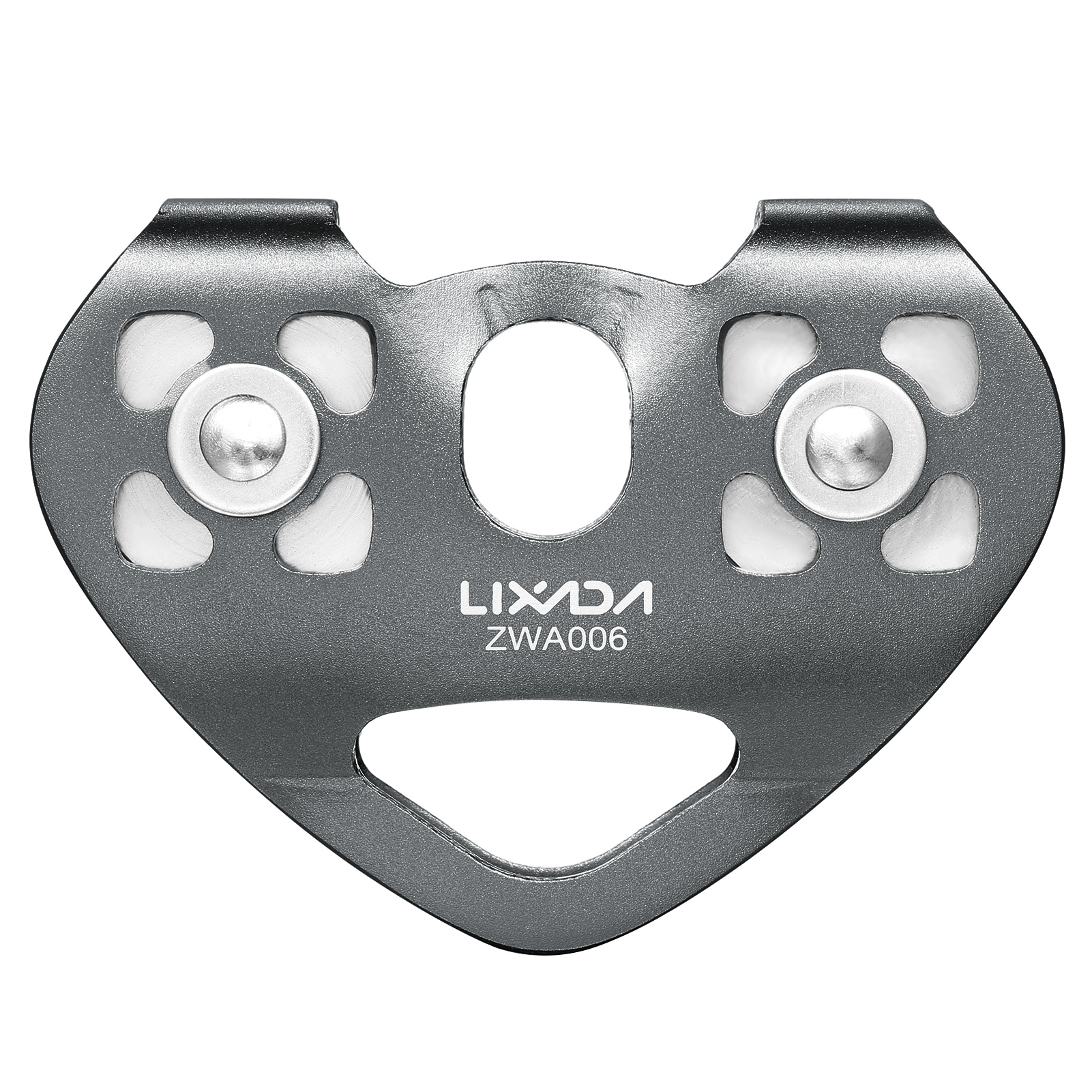 Cable Trolley Lixada 30kN Cable Trolley Pulley with Ball Bearing Climbing Caving Aloft Work Zipline Cable Trolley Trolley: GRAY