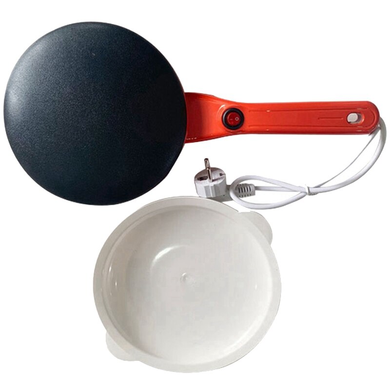 Elektrisk crepe maker frukost pizzamaskin pannkaka bakning pan tårta non-stick griddle kinesiska vårrulle matlagningsverktyg eu plug: Default Title