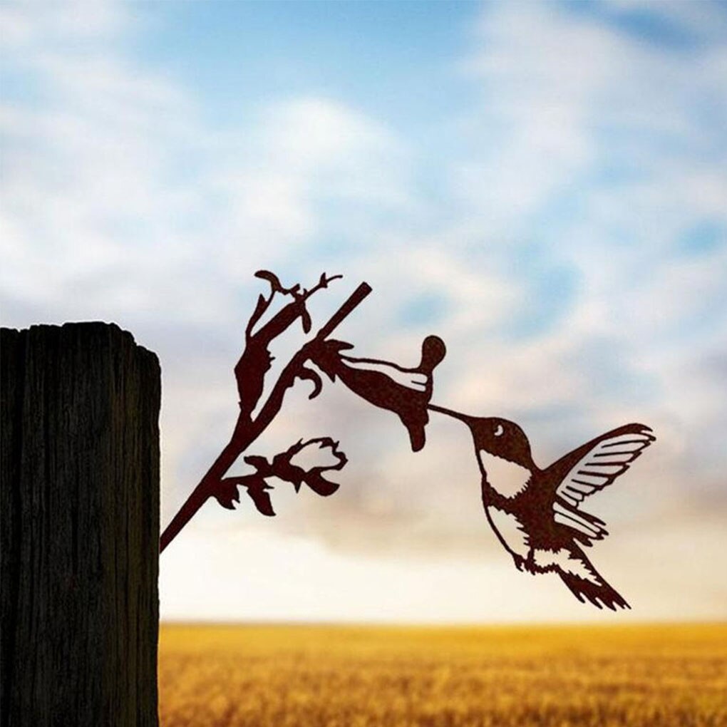 Verkoop Mode Metalen Boom Yard Art Boom Vogel Animal Art Tuin Rvs Art Metalen Vogel Huis Tuin Decoratie