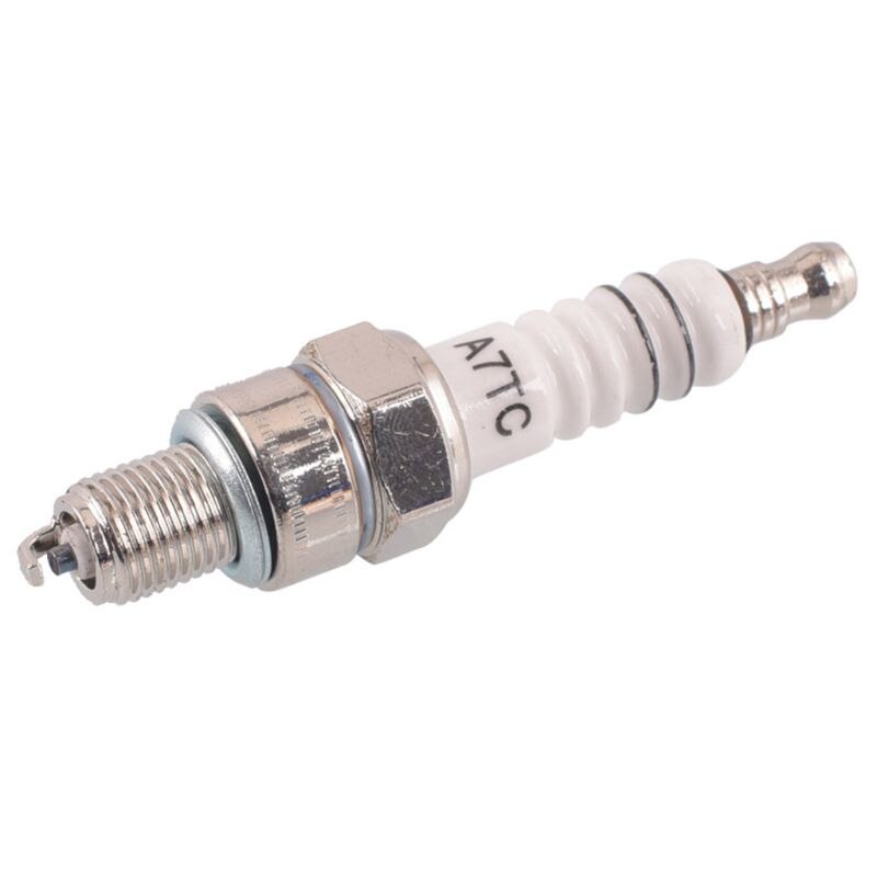 Candela in metallo 2 pezzi A7TC 10mm adatta per Scooter ciclomotore GY6 50cc-150cc